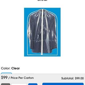 Uline Garment bags